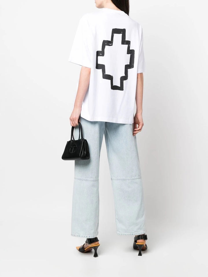 Marcelo Burlon Tempera Cross Over T-Shirt White | Hype Vault Kuala Lumpur