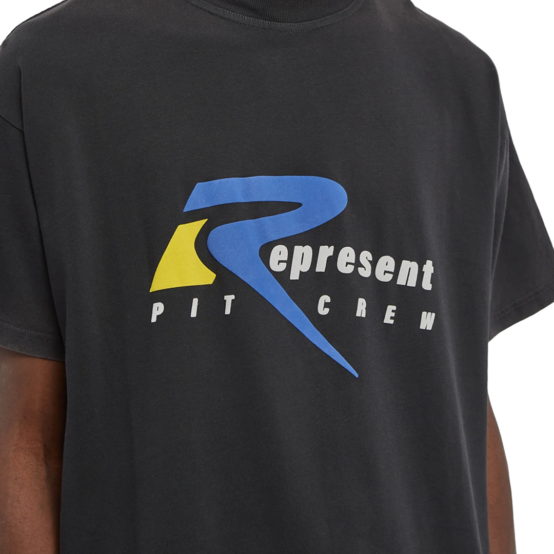 Represent Pit Crew T-Shirt Vintage Black | Hype Vault Kuala Lumpur