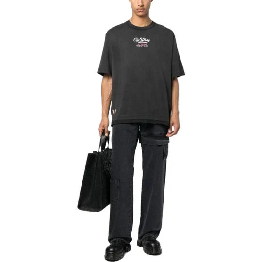 Off-White Wave Off Raw Oversized Skate S/S T-Shirt | Hype Vault Kuala Lumpur
