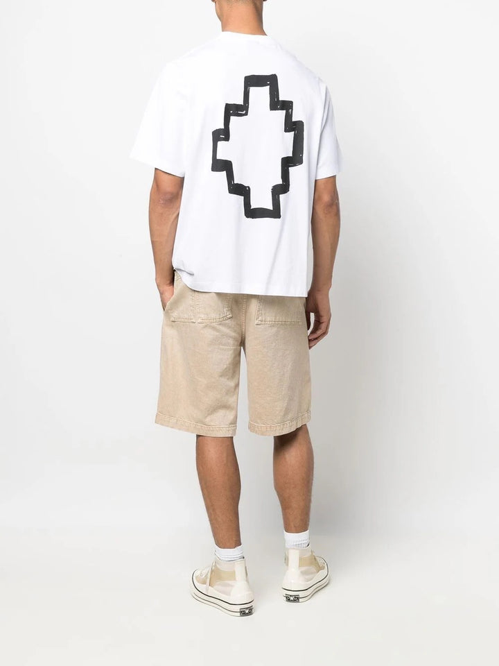 Marcelo Burlon Tempera Cross Over T-Shirt White | Hype Vault Kuala Lumpur