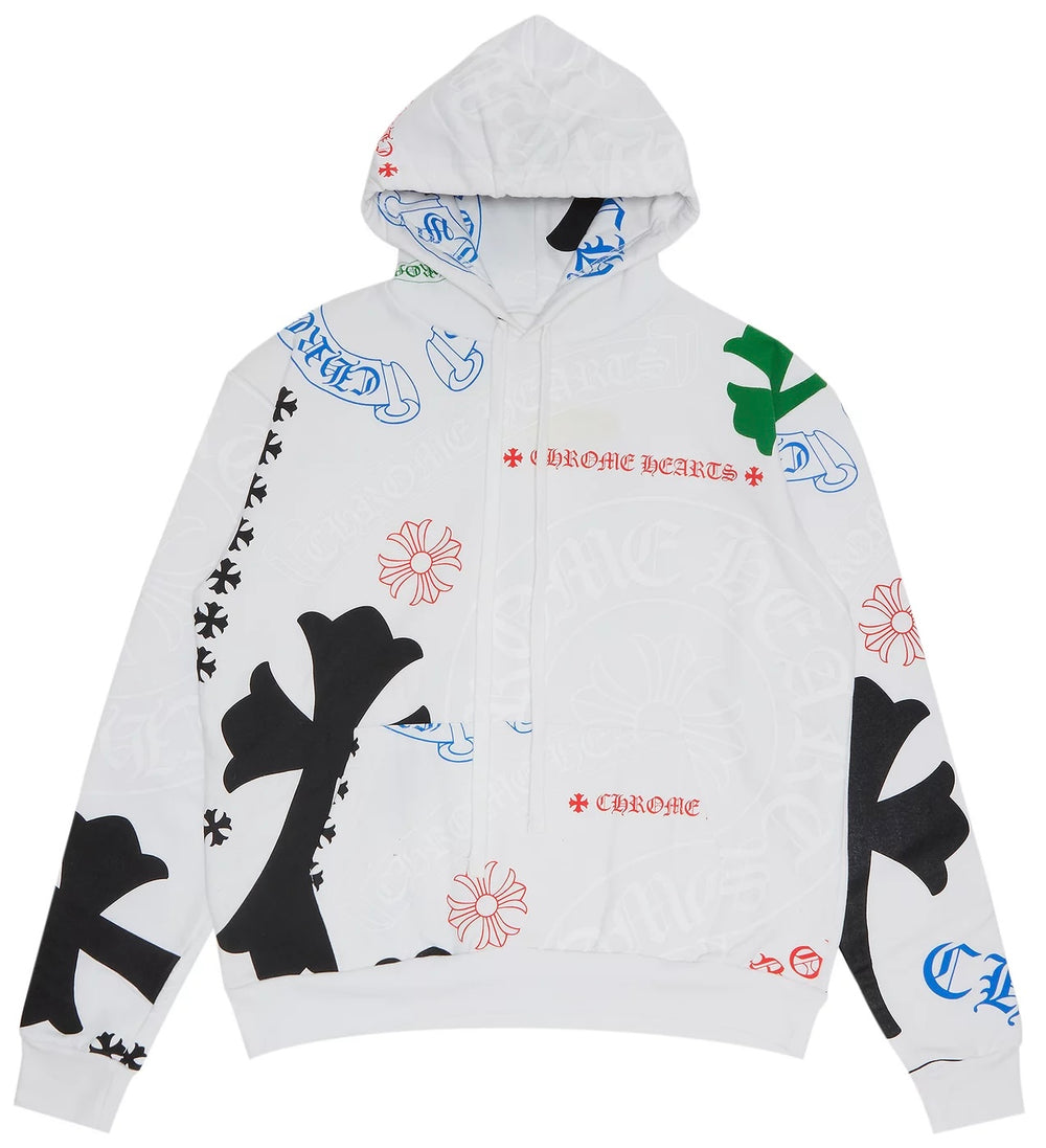 Chrome Hearts Stencil White Hoodie | Hype Vault Kuala Lumpur