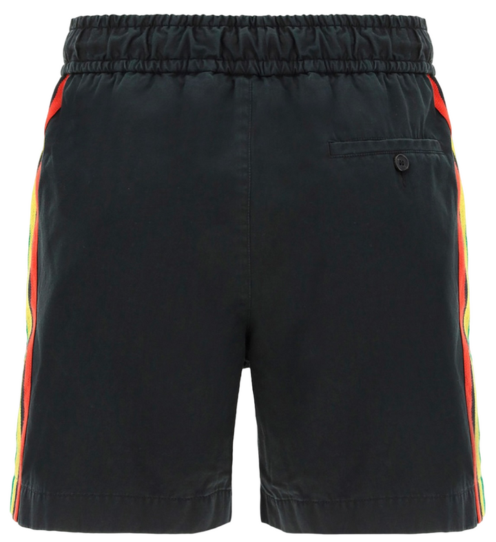 Palm Angels Exodus Striped Track Short Black | Hype Vault Kuala Lumpur