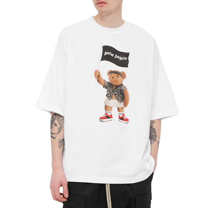 Palm Angels Pirate Bear Oversize T-Shirt White | Hype Vault Kuala Lumpur