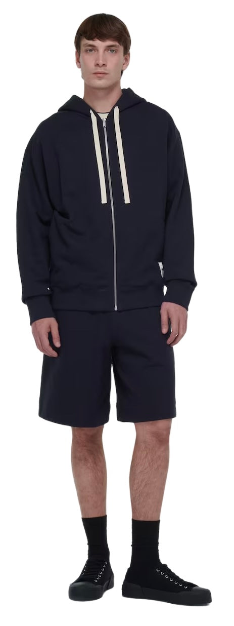 Jil Sander Cotton Track Shorts Midnight | Hype Vault Kuala Lumpur