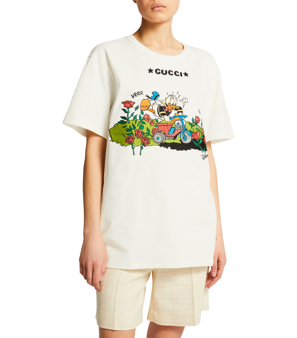 Gucci x Disney Garden Rose Donald Duck T-Shirt | Hype Vault Kuala Lumpur