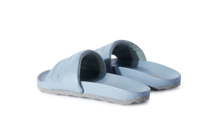 Off-White Bookish Leather Mint Military Slide | Hype Vault Kuala Lumpur