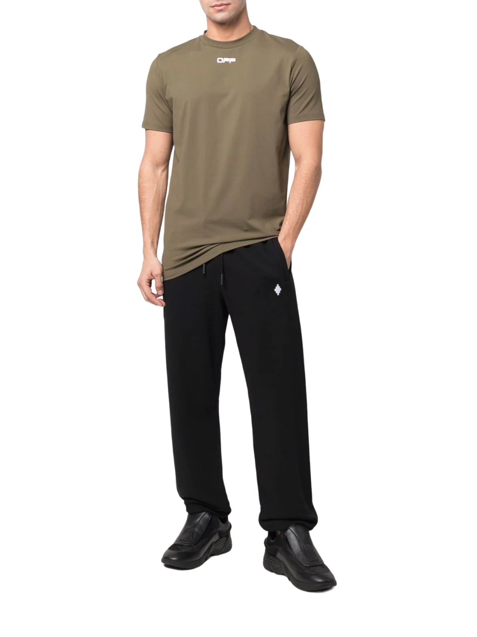 Marcelo Burlon Cross Relax Sweatpants Black White | Hype Vault Kuala Lumpur