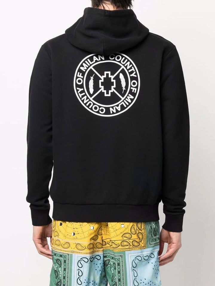 Marcelo Burlon Skate Cross Regular Hoodie Black White | Hype Vault Kuala Lumpur
