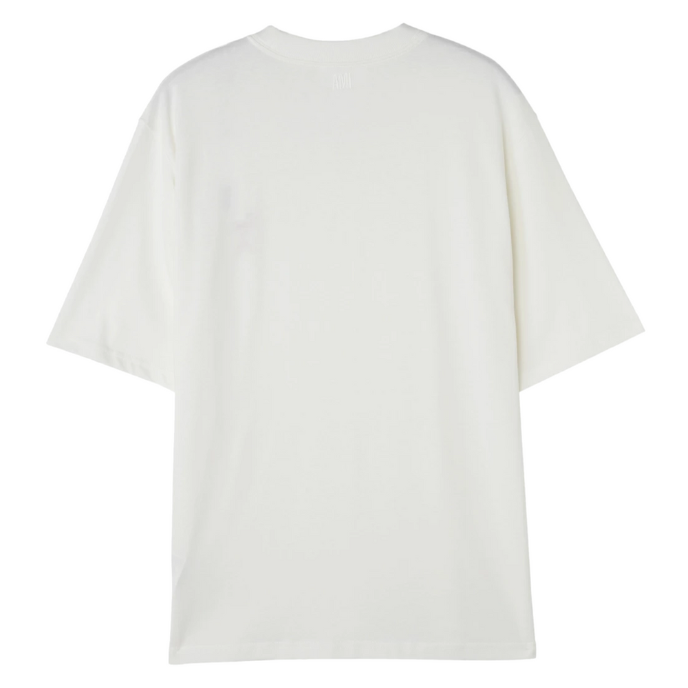 Ami Paris Tonal Ami De Coeur T-Shirt Natural White (SS23) | Hype Vault Kuala Lumpur