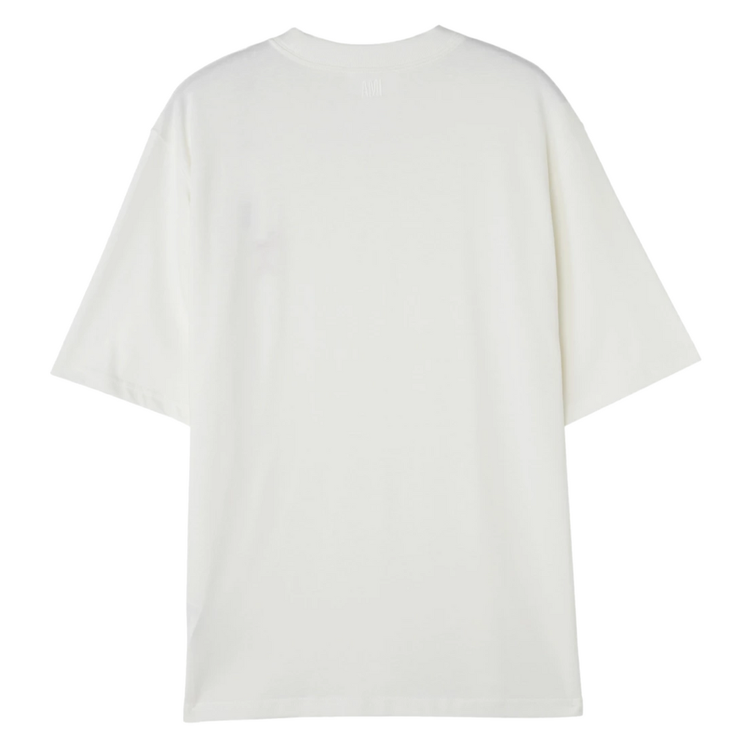 Ami Paris Tonal Ami De Coeur T-Shirt Natural White (SS23) | Hype Vault Kuala Lumpur