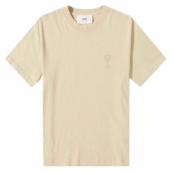 Ami Paris Tonal De Coeur Tee ‘Vanilla’ (SS23) | Hype Vault