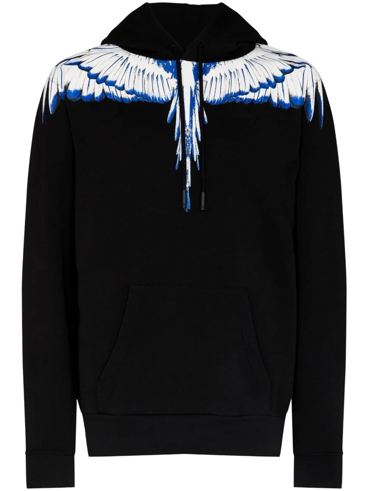 Marcelo Burlon Icon Wings Regular Hoodie Black White | Hype Vault Kuala Lumpur
