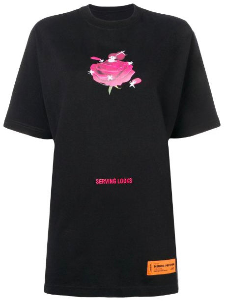 Heron Preston Serving Looking T-Shirt Black Fuchsia | Hype Vault Kuala Lumpur