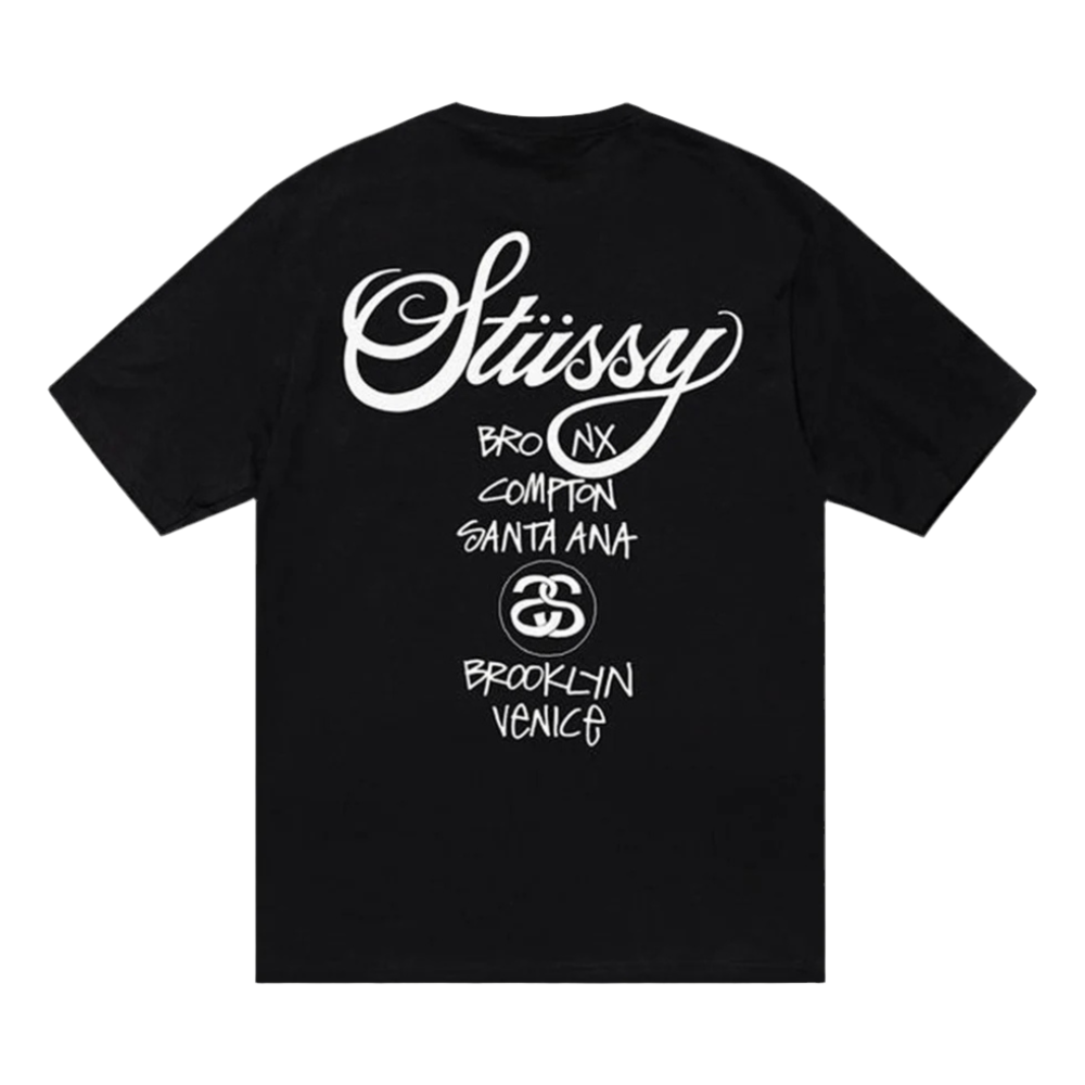 Stussy World Tour Tee Black