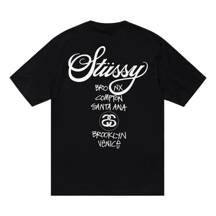 Stussy World Tour Tee Black