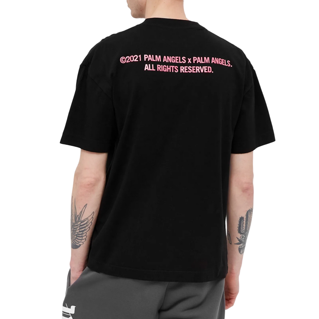 Palm Angels Palm Tree T-Shirt Black Fuchsia | Hype Vault Kuala Lumpur