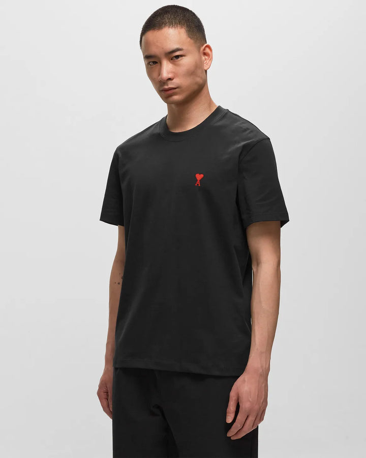 Ami Paris Tonal Ami De Coeur T-Shirt Black Small Heart (SS23)