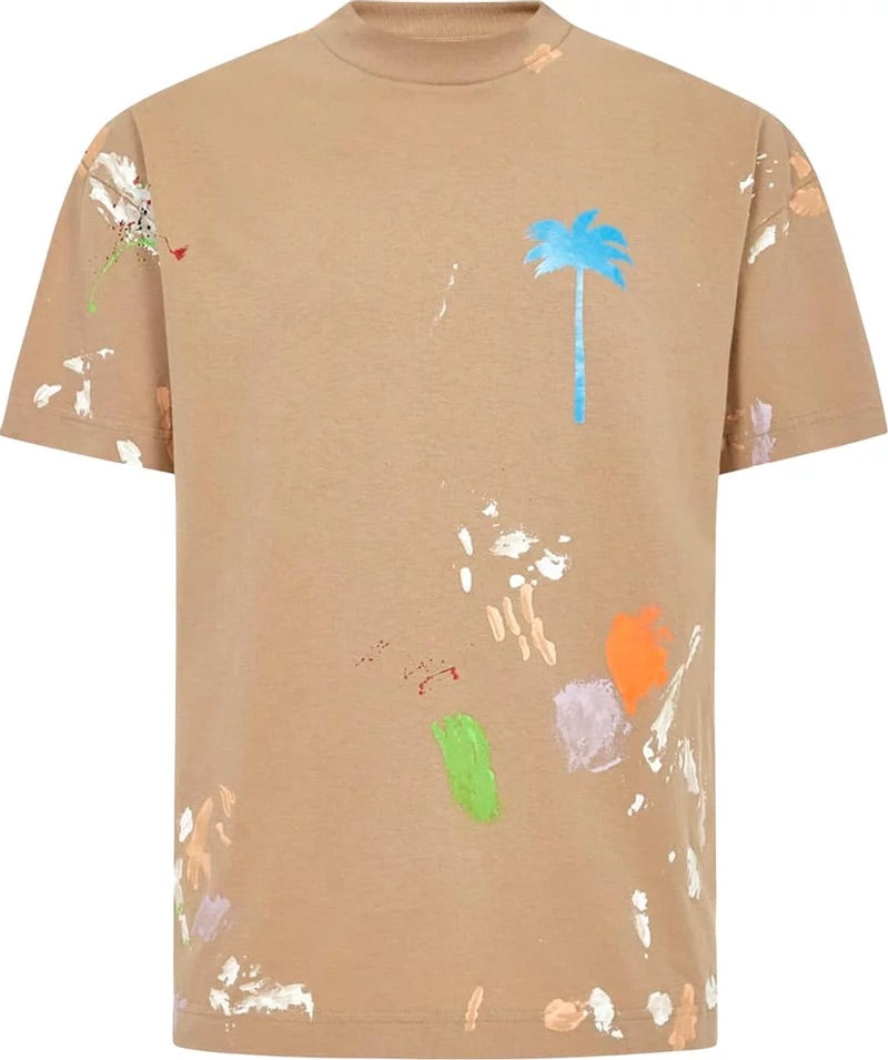 Palm Angels Palm Tree T-Shirt Beige | Hype Vault Kuala Lumpur