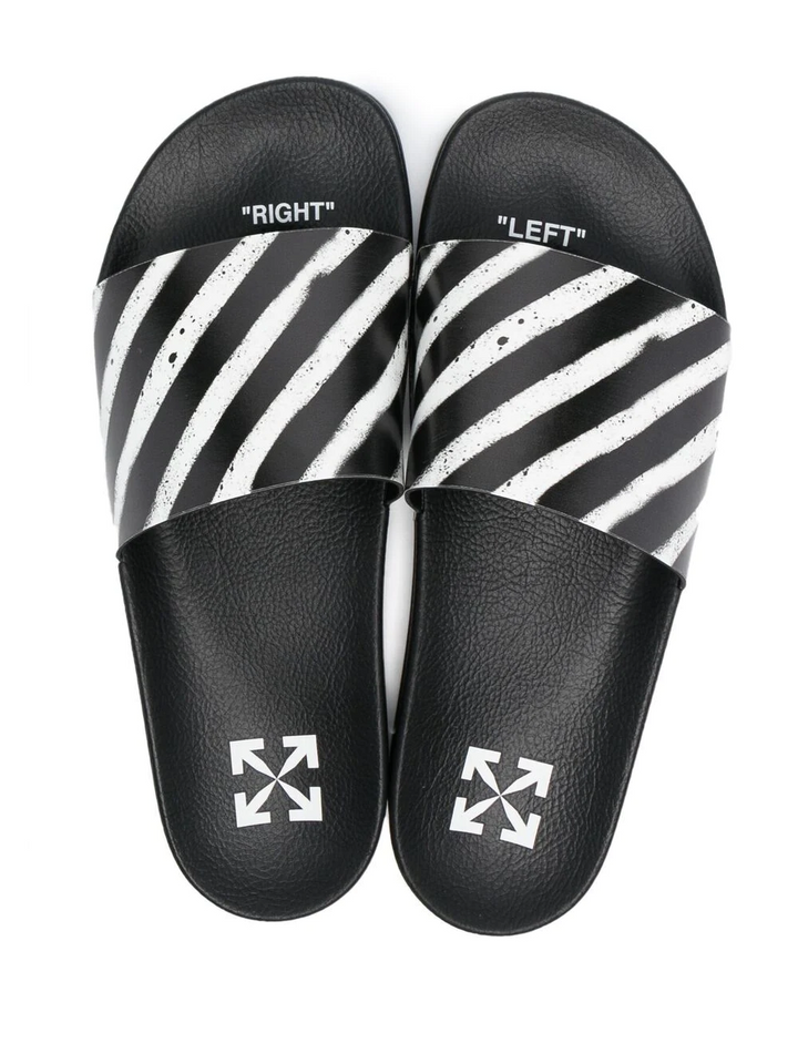 Off-White Industrial Diagonal Stripe Slider | Hype Vault Kuala Lumpur