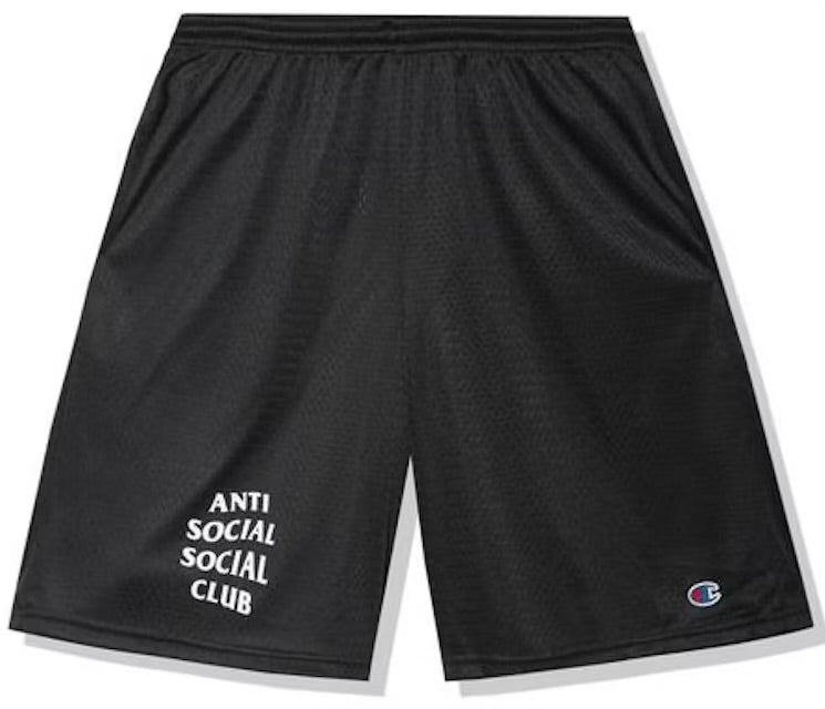 Anti Social Social Club x Champion Sports Black Shorts | Hype Vault Kuala Lumpur