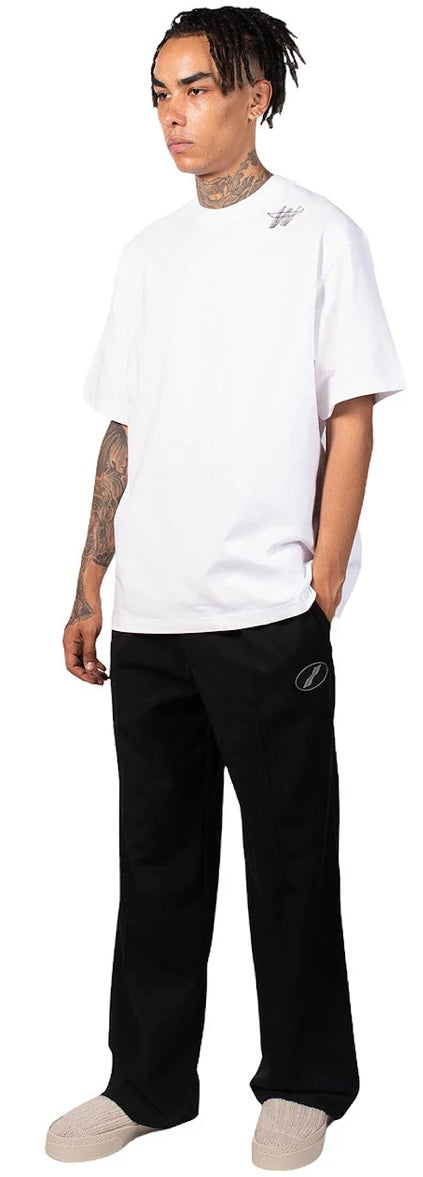 We11done Cotton WD Logo T-Shirt White | Hype Vault Kuala Lumpur