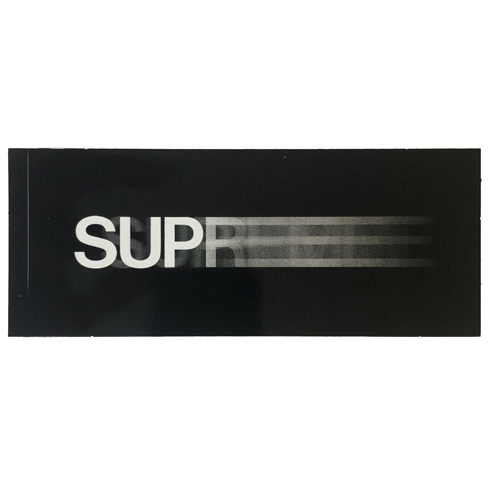 Supreme black outlet sticker