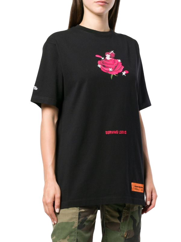 Heron Preston Serving Looking T-Shirt Black Fuchsia | Hype Vault Kuala Lumpur