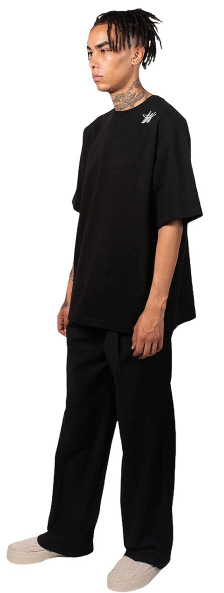 We11done Cotton WD Logo T-Shirt Black | Hype Vault Kuala Lumpur