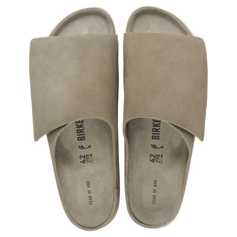 Fear Of God x Birkenstock Los Feliz Suede Taupe | Hype Vault Kuala Lumpur