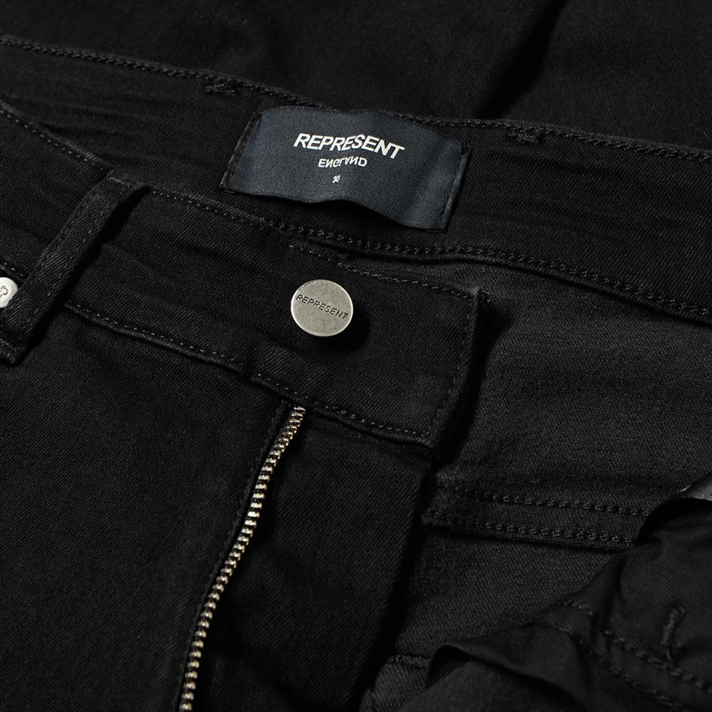 Represent Essential Denim Jeans Jet Black | Hype Vault Kuala Lumpur