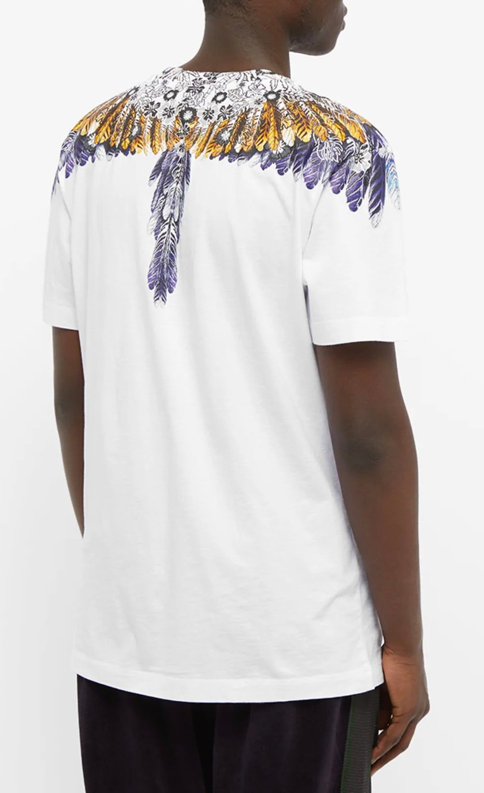 Marcelo Burlon Hawaiian Wings Regular T-Shirt White Yellow | Hype Vault Kuala Lumpur