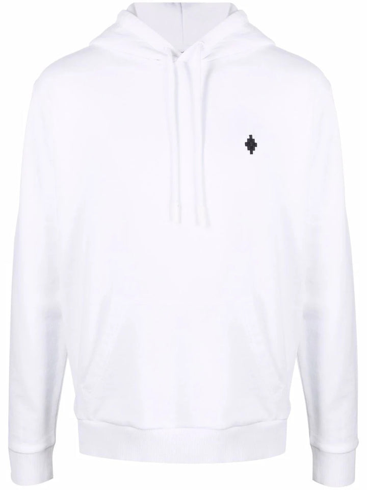 Marcelo Burlon Cross Regular Hoodie White Black | Hype Vault Kuala Lumpur