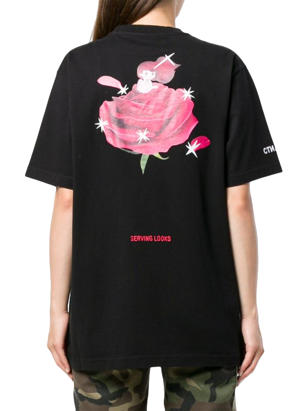 Heron Preston Serving Looking T-Shirt Black Fuchsia | Hype Vault Kuala Lumpur