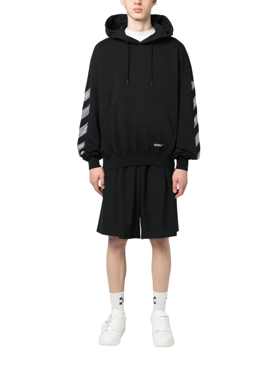 Off-White Scribble Diag Boxy Black Hoodie | Hype Vault Kuala Lumpur