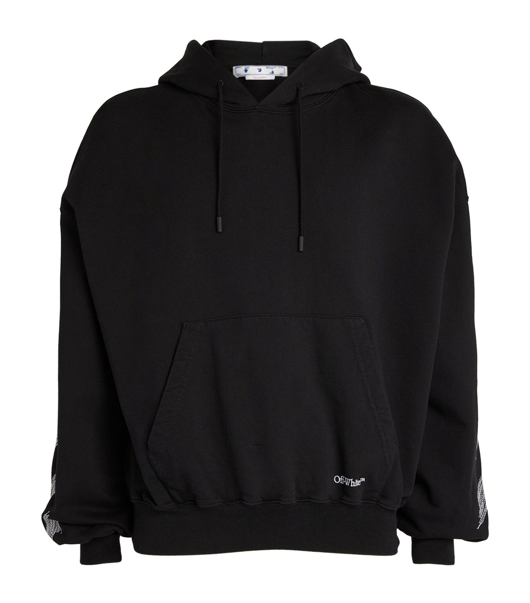 Off-White Scribble Diag Boxy Black Hoodie