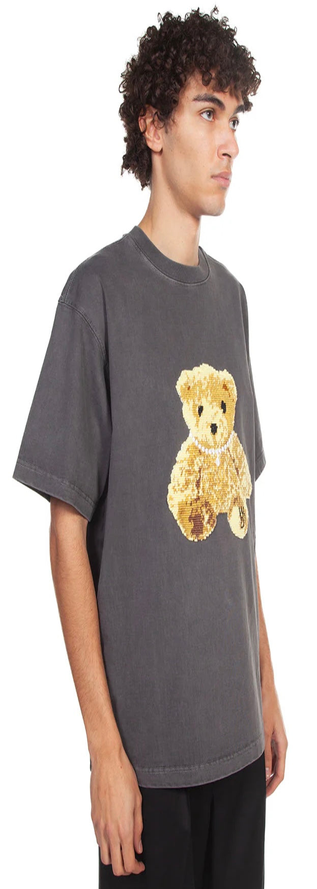 We11done Embroidered Teddy T-Shirt Charcoal | Hype Vault Kuala Lumpur