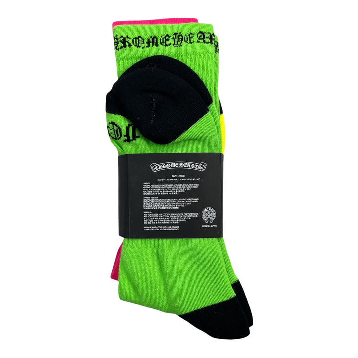 Chrome Hearts FOTI 3-Pack Socks Multicolor | Hype Vault Kuala Lumpur