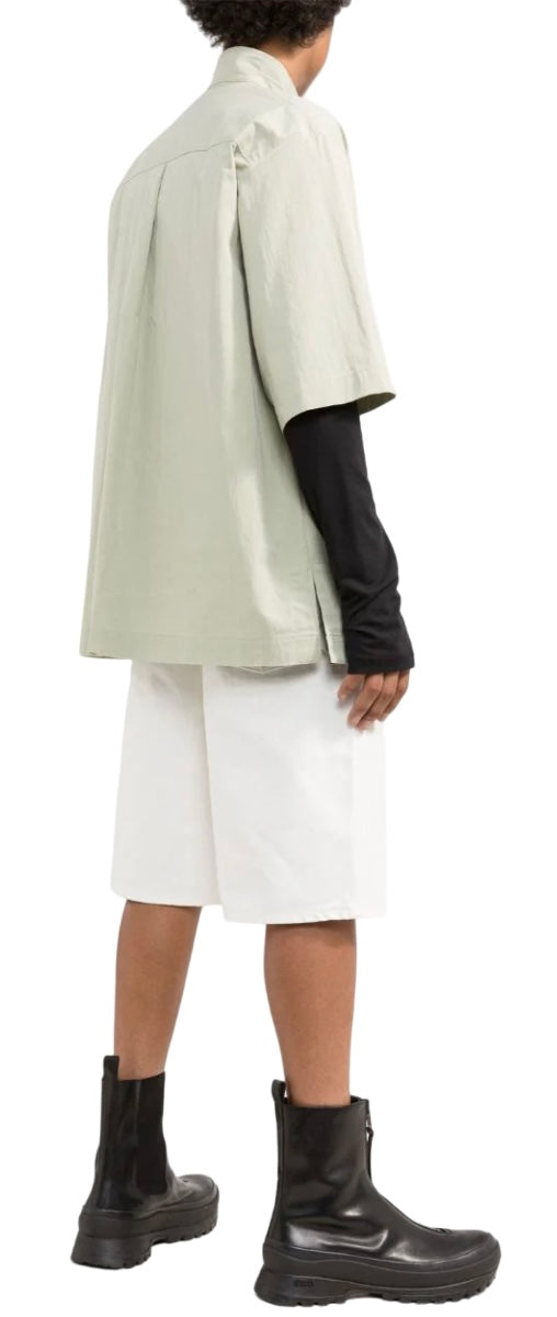Jil Sander Logo Embroidered Denim Shorts White | Hype Vault Kuala Lumpur