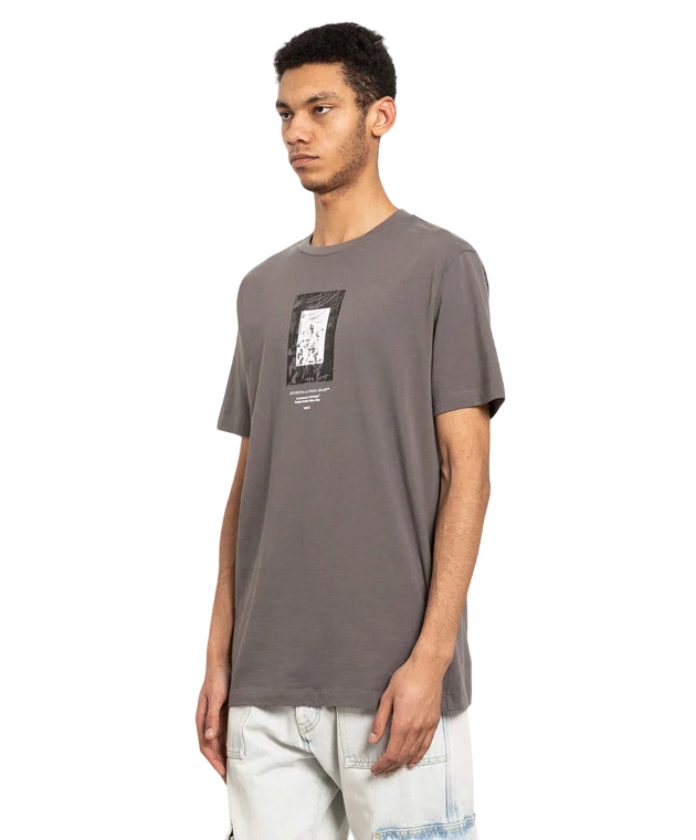 Off-White Paint Mirror Oversized Skate S/S Steel Iron White T-Shirt | Hype Vault Kuala Lumpur