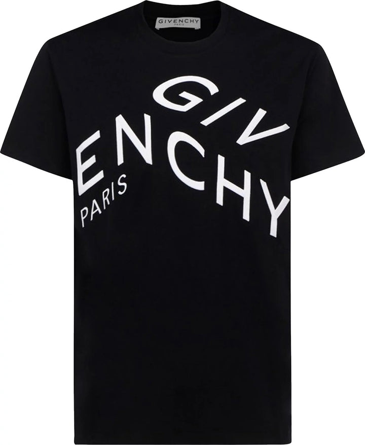 Givenchy Refracted Embroidered Logo T-Shirt Black Oversized Fit | Hype Vault Kuala Lumpur