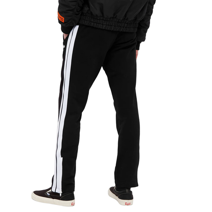 Palm Angels Fleece Track Pant Black White | Hype Vault Kuala Lumpur