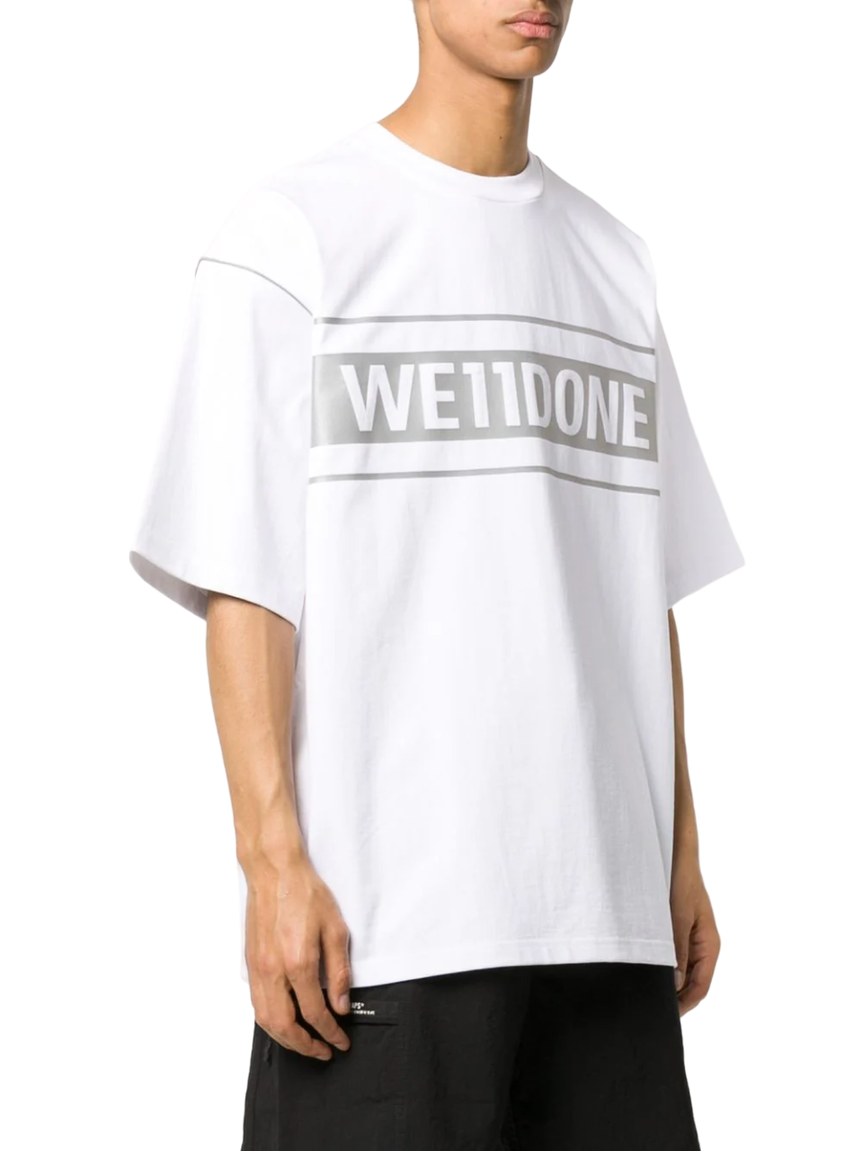 We11done Reflective Logo T-Shirt White | Hype Vault Kuala Lumpur