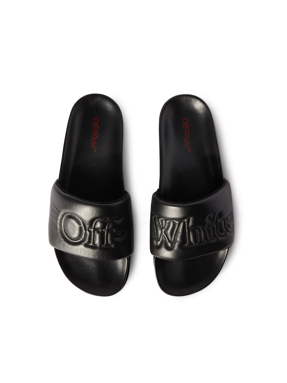Off-White Bookish Leather Black Slide | Hype Vault Kuala Lumpur