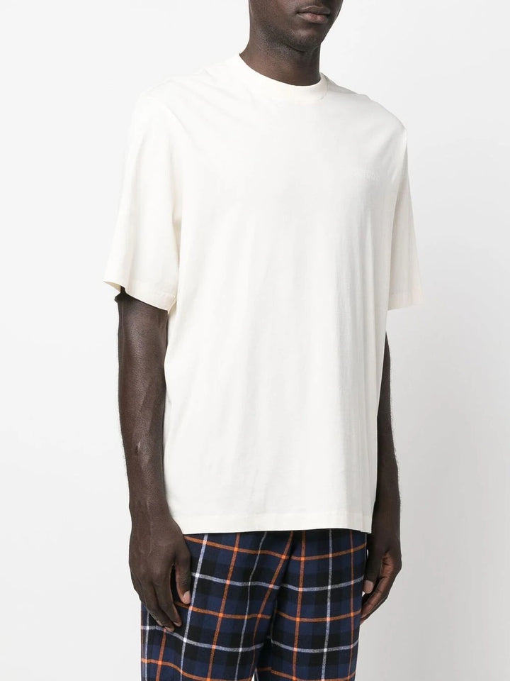 Marcelo Burlon Tempera Cross Regular T-Shirt Ecru White | Hype Vault Kuala Lumpur
