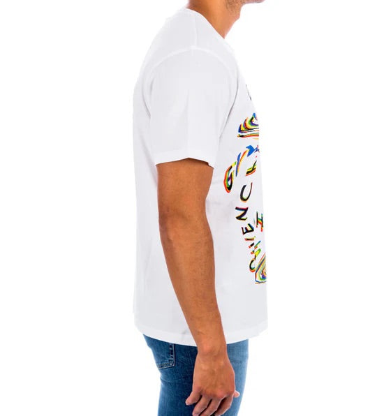 Givenchy Glitch Printed T-Shirt White Regular Fit | Hype Vault Kuala Lumpur