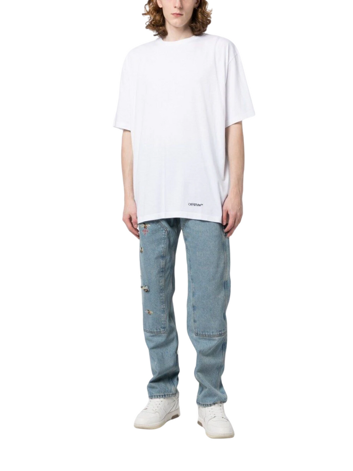 Off-White Scribble Diag Oversized S/S White T-Shirt | Hype Vault Kuala Lumpur