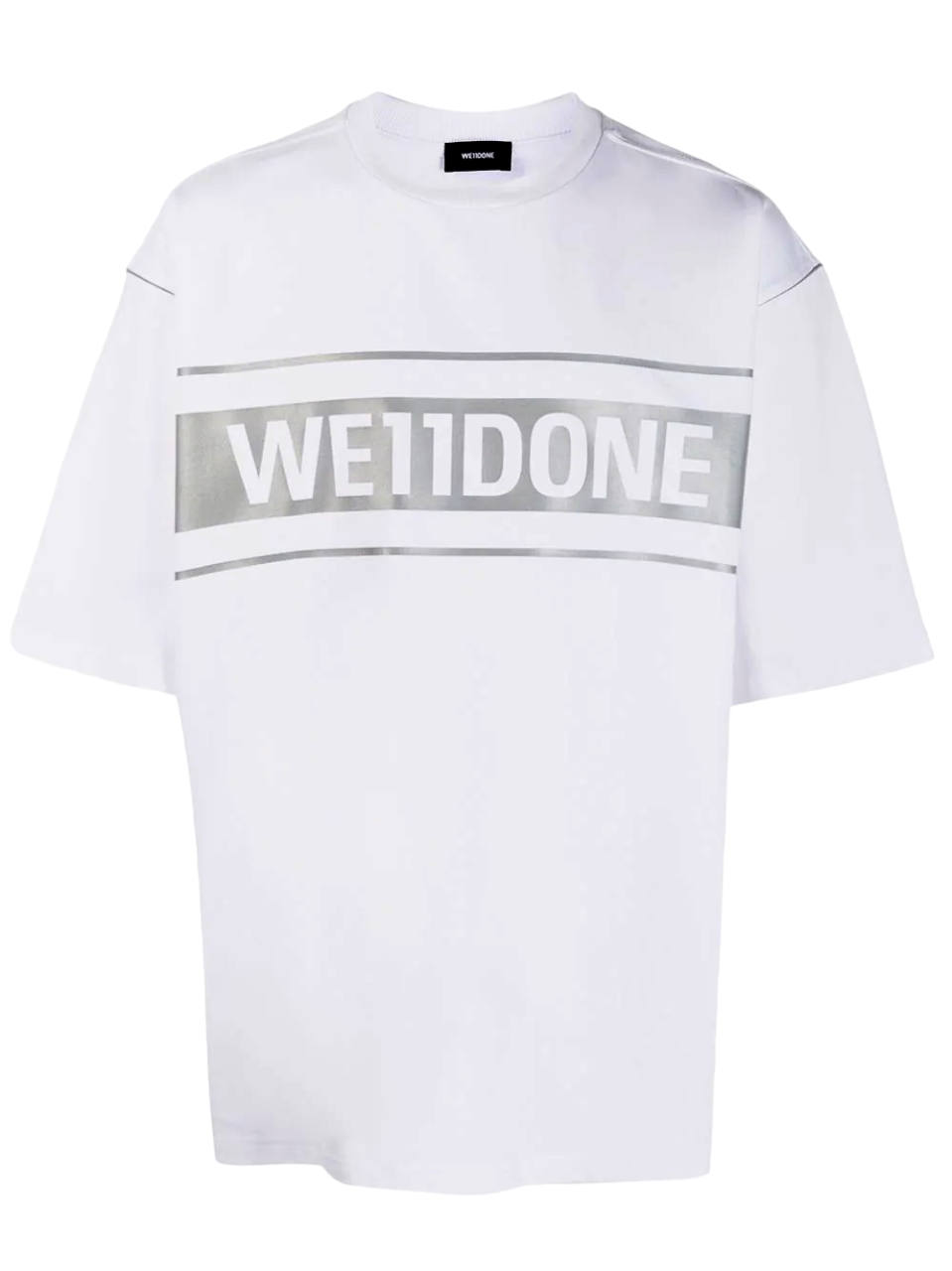 We11done Reflective Logo T-Shirt White | Hype Vault Kuala Lumpur