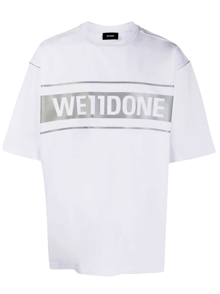 We11done Reflective Logo T-Shirt White | Hype Vault Kuala Lumpur