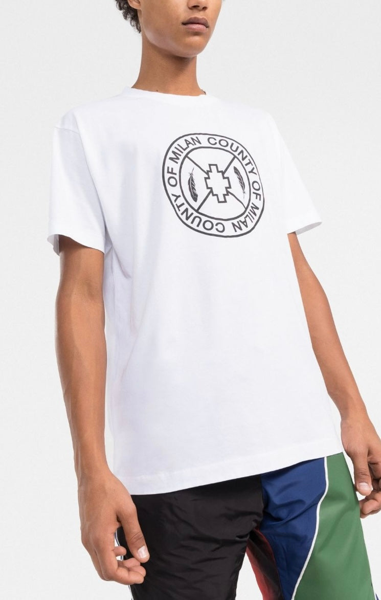 Marcelo Burlon Skate Cross Regular T-Shirt White Black | Hype Vault Kuala Lumpur
