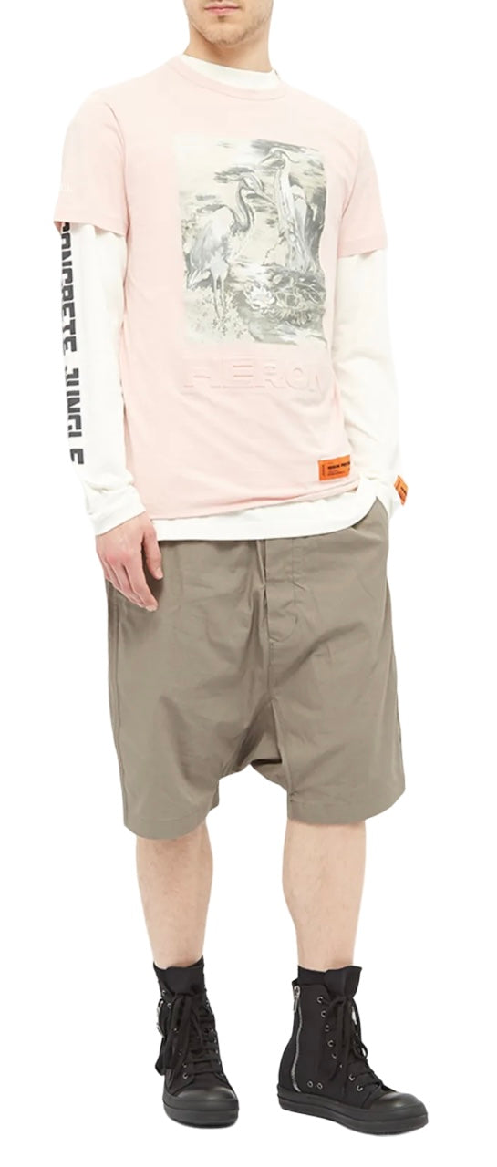 Heron Preston Heron Debossed Birds T-Shirt Pink | Hype Vault Kuala Lumpur